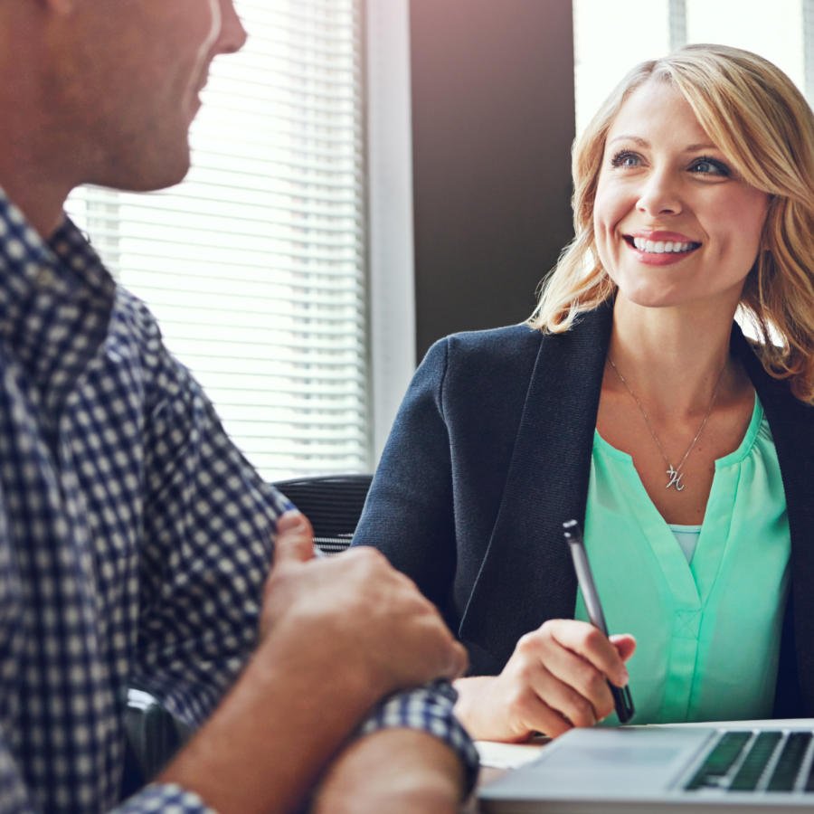 Tech lawyers in a legal consultation with client